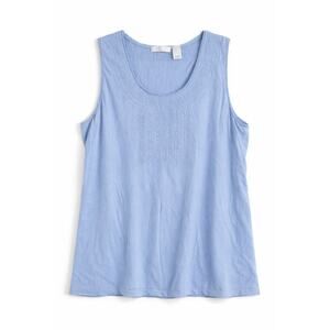 Lizwear Sleeveless Embroidered Top Size Large Loose Fit